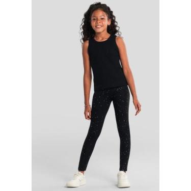 Imagem de Blusa infantil menina regata em ribana Brandili, 4, Preto