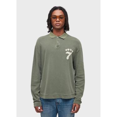 Imagem de Polo over caiçara canelada ml OSKLEN-Masculino