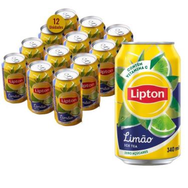 Imagem de Chá LIPTON Limão Lata 340ml (12 Latas)