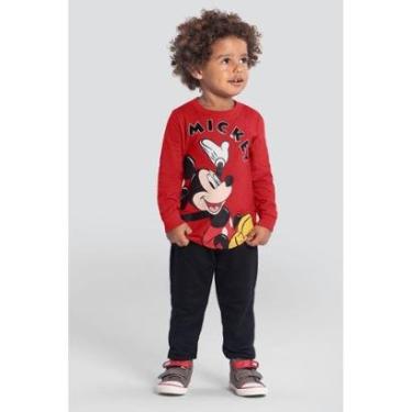 Imagem de Camiseta infantil menino do Mickey Mouse em gel Brandili-Masculino