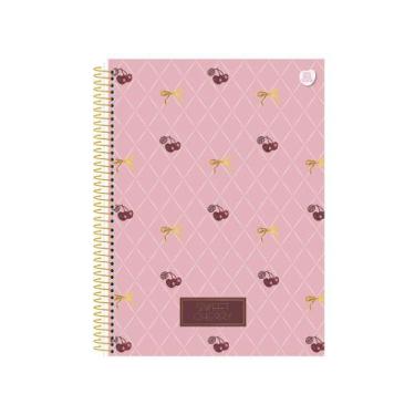 Imagem de Caderno Univ. Fem. Capa Dura Sweet Cherry 80 folhas Sortido - Animativ