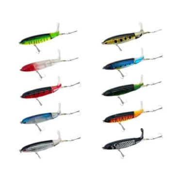 Imagem de Isca De Pesca Flutuante Whopper Plopper 10Cm 14Cm Com Olhos 3D, Isca D