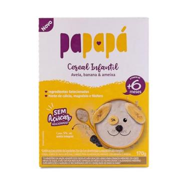 Imagem de Papapá, Cereal infantil, Petit Cereal, Avêia Integral com Banana & Ameixa, Caixa, 170g, Amarelo