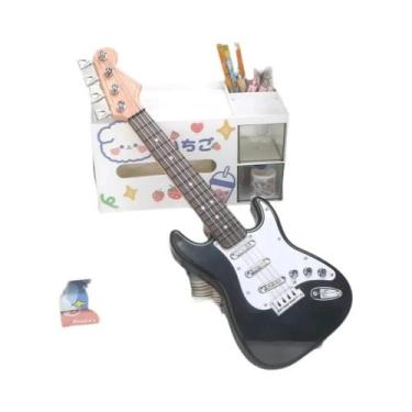 Imagem de Guitarra Elétrica Infantil De 4 Cordas, Instrumento Musical Eletrônico