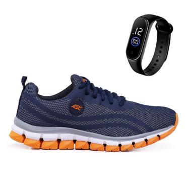 Imagem de Tênis Masculino Confortável para Caminhadas e Treinos Leves + Relógio Digital-Masculino