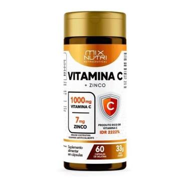 Imagem de Nutraceutical vitamina c zinco - 60 caps - MIX NUTRI