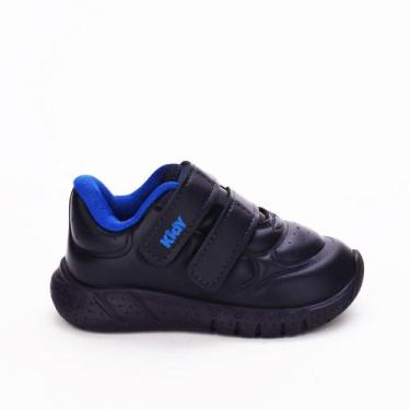Imagem de Tênis Infantil Menino Kidy Equilíbrio Fecho Duplo Azul Marinho, 20