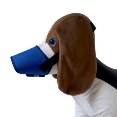 Imagem de KIT Focinheira Regulável de Nylon para Cães Pet Shop Banho Tosa Vet Gr
