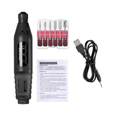 Imagem de Mini Lixadeira Elétrica Usb Para Unhas, Ferramenta Profissional De Pol
