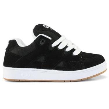 Imagem de Tênis Qix Plaza 2 Retro Preto Robusto Fat Lace Cadarço Extra-Masculino