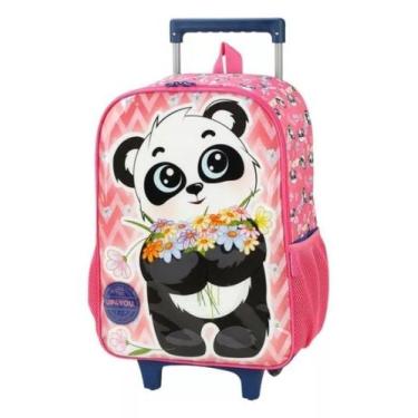 Imagem de MOCHILA RODINHA G PETIT UP4YOU PANDA ROSA Rosa, M, Rosa