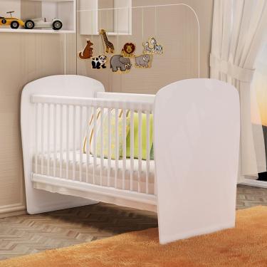 Imagem de Berço Feito Em Mdp 15mm Com Bordas Em Pvc Percasa Branco