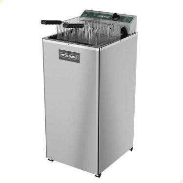 Imagem de Fritador Industrial Metalcubas FOE15 P Zona Fria De Óleo Elétrico 15 Litros 3100W 110V
