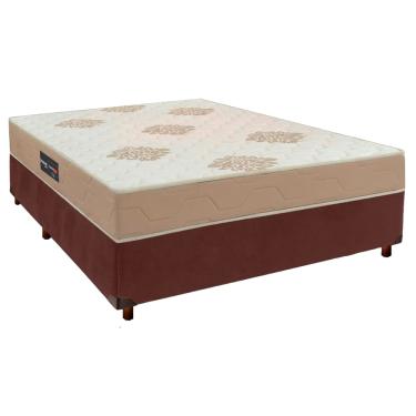 Imagem de Conjunto Cama Box Com Colchão Casal Inova D33 Inovaflex - Marrom