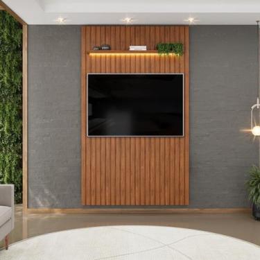 Imagem de Painel para TV até 60 Polegadas com LED MDF 143cmx240cm Trento - Dj Mó