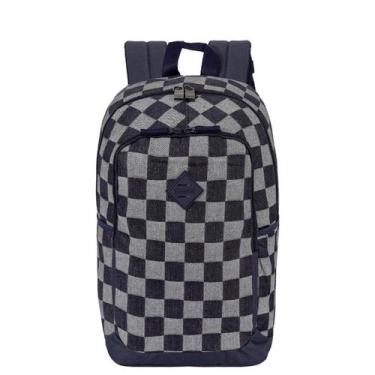 Imagem de Mochila Sestini Magic - Jeans Xadrez Azul, Azul