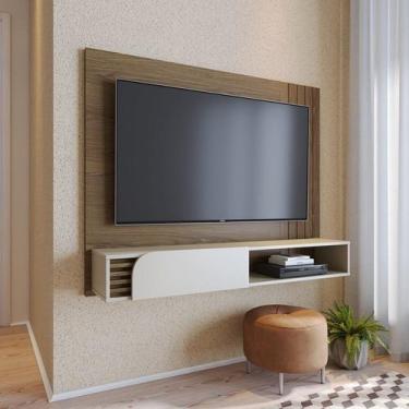 Imagem de Painel Ripado Suspenso para TV até 60 Polegadas 160cmx129,9cm 1 Porta 