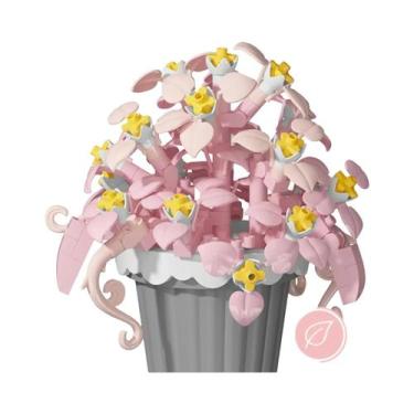 Imagem de Brinquedos De Blocos De Montar DIY Para Meninas: Vaso De Flores, Cesta