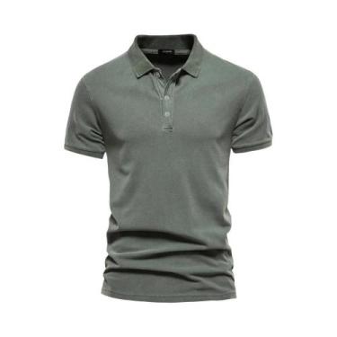 Imagem de Camisas Polo Masculinas de Algodão - Manga Curta, Casual e Estilo Stre