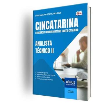 Imagem de Apostila CINCATARINA - Analista Técnico II - Apostilas Opção