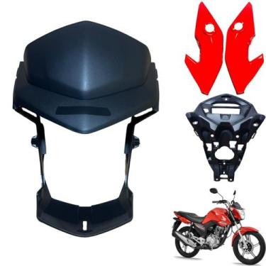 Imagem de Kit Frontal Farol Cg Fan 160 2016 até 2021 / Máscara Par de Bananinha 