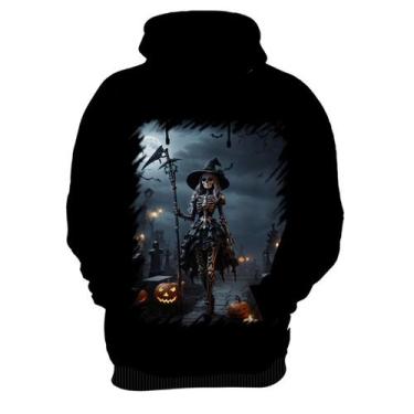 Imagem de Blusa de Frio Bruxa Caveira Halloween 12 - Kasubeck Store, Inf 12