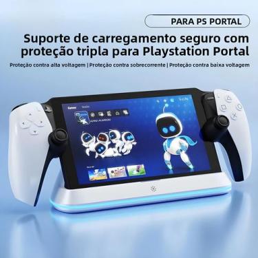 Imagem de Dock Magnético De Carregamento Rápido Para PS5 Com 8 Modos De Iluminaç