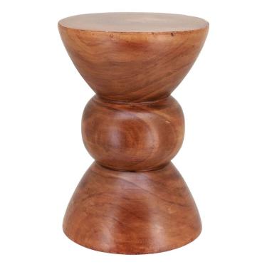 Imagem de BANQUETA HOME&CO MADEIRA 45x31x31cm NATURAL BANCO DECORATIVO GARDEN JARDIM