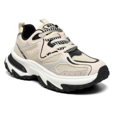 Imagem de Tênis Casual Feminino Via Marte 339-001-05, Creme, 37