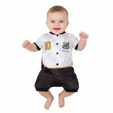 Imagem de Macacão Curto Bebê do Santos Torcida Baby Estilo I - 005S