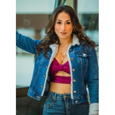 Imagem de Jaqueta Jeans com Pelúcia - Mamacita, G