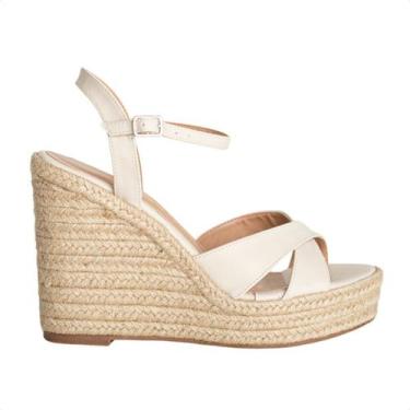 Imagem de Sandália Espadrille Anabela Dm Summer Off White, Cabreta off white, 37