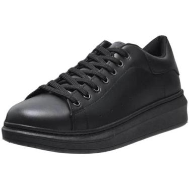 Imagem de Sapatenis Masculino Couro Estiloso Moderno Impulse Ferracini, Preto, 4