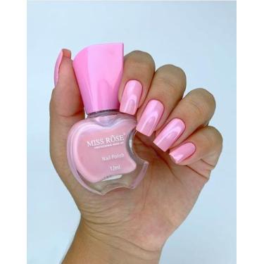 Imagem de Esmalte Miss Rose Cremosos 12ml  Cores Vibrantes e Alta Duração, 046