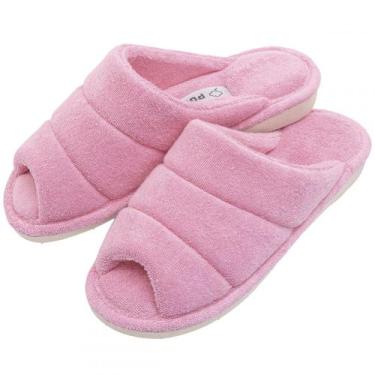 Imagem de Pantufa Atoalhada Anatômica PUFF - Rosa - 33/34, Rosa, 33/34