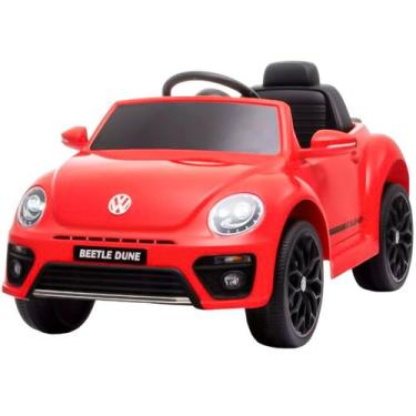 Imagem de Mini Carro Elétrico Infantil Volkswagen Beetle Dune Bateria 6V Motoriz