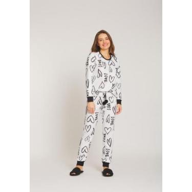 Imagem de Pijama comprido de soft recco slim est: coracao ref: 15271 tam: 42