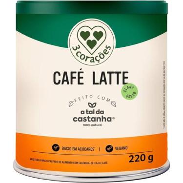 Imagem de Café com leite vegetal 3 Corações Lata 220g