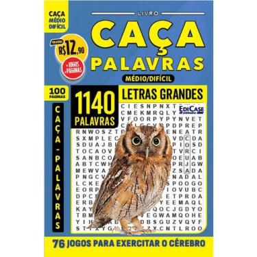 Imagem de Livro Caça-Palavras ed.100 - 100 págs. - Médio/ Difícil - EdiCase Publ