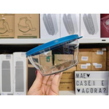 Imagem de Tigela Clear Tupperware 990 ml Transparente e Azul