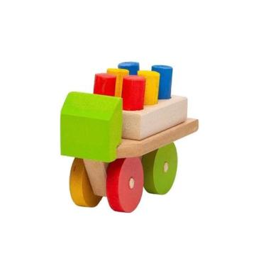 Imagem de Brinquedo Carro Carrinho Educativo Pinos Pedagógico Lúdico - Parcinhas