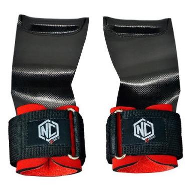 Imagem de Luva Palmar Grip Lion Nc Extreme - Preto com Vermelho Cor:Preto/Vermel