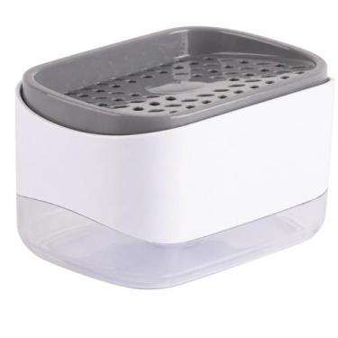 Imagem de Dispenser Porta Detergente Com Suporte Para Esponja Dosador - MB House