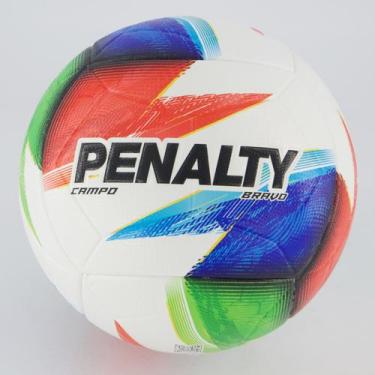 Imagem de Bola Penalty Bravo Mundo XXVI Campo Branca e Azul, 05