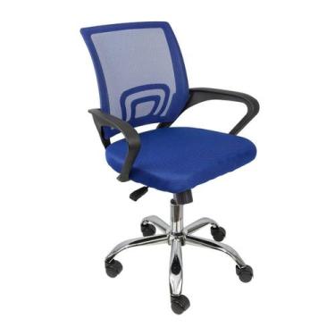 Imagem de Cadeira Escritorio Diretor Tela Mesh com Relax Tok 3310 Azul - OR Desi