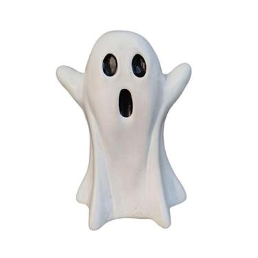 Imagem de Estatueta Fantasma Fantasmão Grande De Ceramica Halloween - Hp Decor