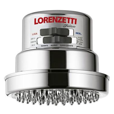 Imagem de Chuveiro Elétrico Tradicão Lorenzetti Duchas 5700W Instalação de Parede com Espalhador Moderno Cromado 220V