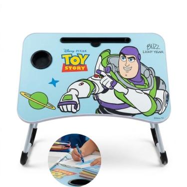 Imagem de Mesa de Atividades Dobrável Infantil Toy Story Disney Porta Copo Notebook Estudo Desenho Leitura Amarelo Ghittoni