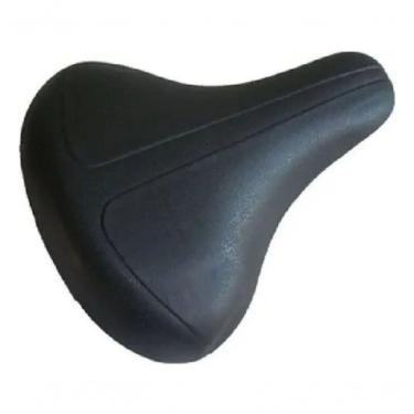 Imagem de Selim para Bicicleta Banco Barra Circular Largo com 2 Molas para Maior Conforto Preto 20CM 25CM