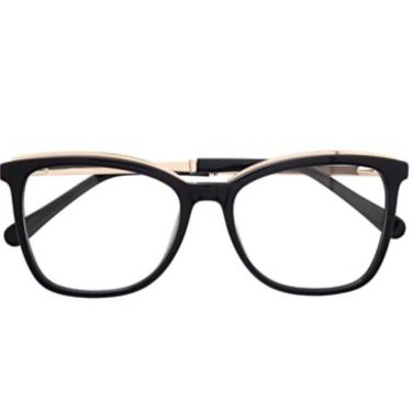 Imagem de Armação Óculos de Grau Feminina Quadrada Milla Preta-Feminino